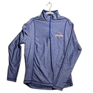 Chicago Cubs 2016 World Series Champions Antigua Women's Large 3/4 Zip Pullover